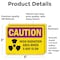 Signmission Radiation & Laser Sign, 3.5 in H x 5 in W, Vinyl Decal, Rectangle OS-2PACK-CR-D-35-L-10173 - alternate 6